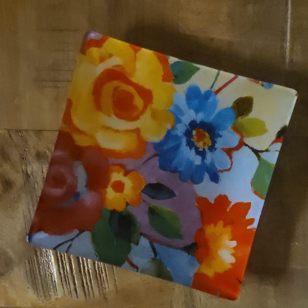 Fringe Studio Colorful Floral Candle Holder